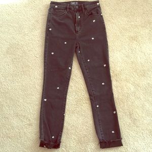 Abercrombie Black Jeans (Daisies)